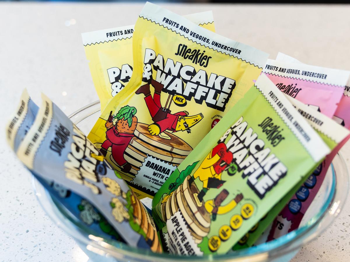 All four Sneakies flavours together in a bowl